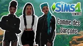 The Sims 4 Townies... Comme Des Garçons + CC List 💀💀