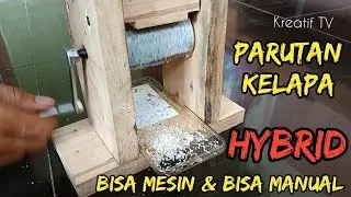 Cara membuat parutan serutan kelapa hybrid | grated coconut | Kreatif TV