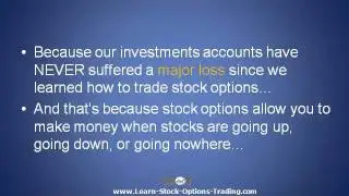 Explaining Stock Options Trading - There's a Way to Guarantee You Won't Lose Money