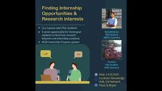 Finding Internship Opportunities and Research Interests