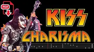 KISS - Charisma (🔴Bass Tabs | Notation) @ChamisBass 