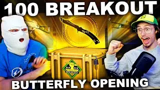 100 Breakout Cases KNIFE UNBOXING with 