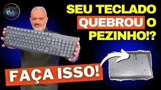 Seu Teclado Quebrou o Pezinho!? Faça isso!