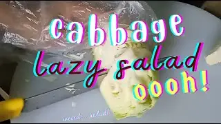 Cabbage Lazy Salad Oooh!  | @simpleebingcat  |  @tinderangtahimik7420  |  @aspiringfarmgirl7970