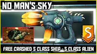 No Man's Sky - RARE! CRASHED S CLASS SHIP & SClass Orange Alien Multitool Location No Mans Sky 2024