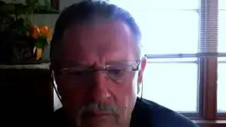 Grandfather Mad at Computer