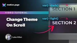 Change your Theme on PageScroll with Motion.page - (Using Variables)
