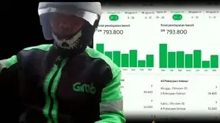 pendapatan dari ojek online || grab driver