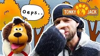 Het is herfst dus een winderige vlog deze week! En Jack gaat PLASSEN STAMPEN! | Tonky & Jack Vlog #4