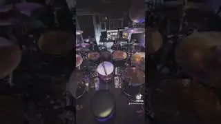 New drum set at the studio: the black widow 🕷