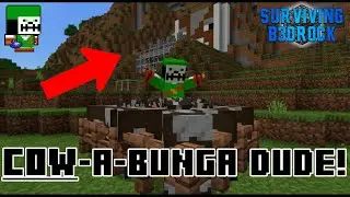 Mooooving On Up In The World | Cow Farm Tutorial | Surviving Bedrock