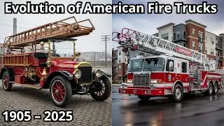 🚒 Evolution of American Fire Trucks from 1905 to 2025 — from Wooden Wagons to Modern Fire Rigs