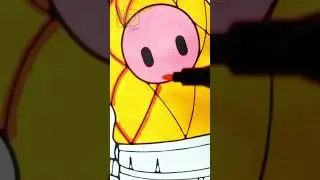 Fall Guys Ultimate Knockout Pineapple Skin Costume / Oddly Satisfying Speed Coloring with Markers