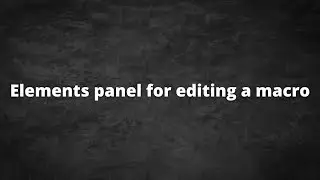 Editing Elements | Keyran