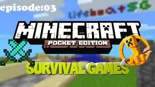 he has a diamond axe!!!(survival games episode 3)