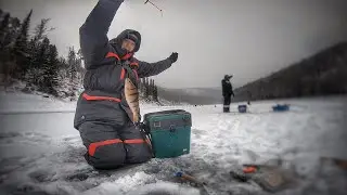 СУМАСШЕДШИЕ !!! 7км ПЕШКОМ ДО РЫБНЫХ МЕСТ ! ПЕРВЫЙ ЛЁД В БИРЮСИНСКОМ