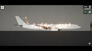 Сжигаю коробку с текстурой самолёта