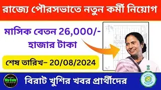 রাজ্যে পৌরসভাতে নতুন করে কর্মী নিয়োগ চালু হয়েছে | WB Municipal Job Vacancy 2024 | my cafe