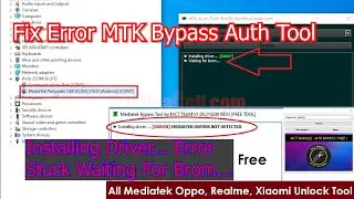 MTK Auth Bypass Tool Error Solution 100% Work