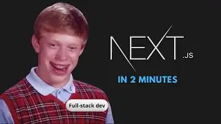 Next.js 13 in 2 minutes | How to be a full-stack developer in 2023