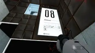 Portal:Prelude - Least portals Test Chamber 08/ Минимум порталов камера испытаний 08