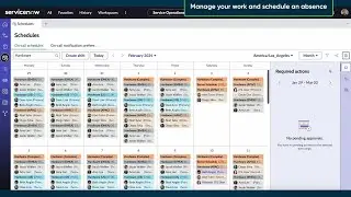 Manage your work and schedule an absence