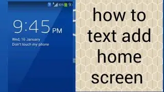How To Add Text Home Screen How To Add Owner Information On Lock Screen In Android Phone 2019