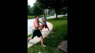 Amazing sideflip off rock