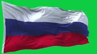 🚩Russia Flag Waving | GREEN SCREEN & CHROMA MATTE🚩