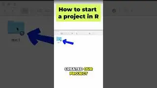 How to start a project in R studio