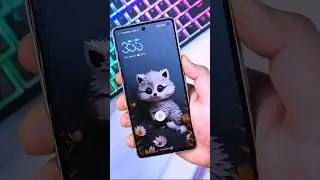 Always-On Display (AOD) to Lock Screen animation Android 14 Metro Clock Style.