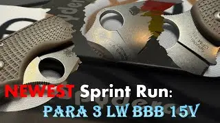 15V is BACK! Spyderco Para 3 LW in Brown FRN and CPM-15V from BBB
