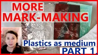 Explore the overlooked potential of plastics-textures & effects for collage mixed-media & journaling
