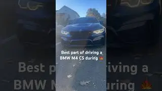 The best part of driving a BMW M4 CS during 🍁 #bmw