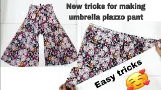 New trick for making Circular plazzo only in a meter fabric/comfortable and easy way plazzo pant diy
