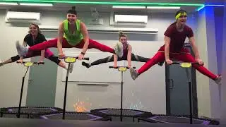 прыжки вверх. Джампинг фитнес Строгино Москва (видео от 08.02.2024)