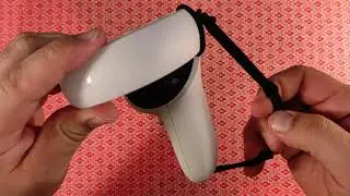 Oculus Quest 2:  Controller Straps with hair ties!