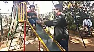 Famous Celebrity Baby Funny Video: Arjun, my Kid, playing in the Garden with me @ Zoo, Bangalore