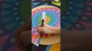Moment of Zen 🧘‍♂️ #painting #art #mandala #arttherapy #relaxingvideo #paintingforbeginners