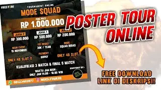 CARA MEMBUAT POSTER TURNAMEN FF
