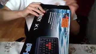 Распаковка клавиатура проводная A4Tech X7-G300 USB Black из Rozetka.com.ua
