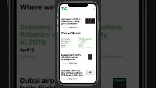 Framer X: TechCrunch Mobile Site Prototype with No Code