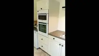kitchen transformation spray painted