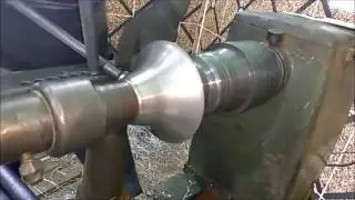 Torno de repuxo Fabricação de Caneca Aluminio