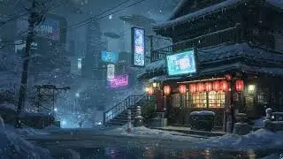 Study & Chill Lo-Fi | Snowfall in Japan