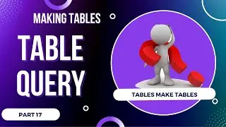BTEC Level 3 IT - Unit 2 Databases - TABLE QUERY (Make Table From Another Table) - Part 17