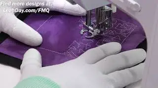 How to Free Motion Quilt Loopy Angles, Quilting Design 
