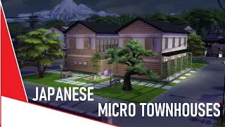 The Sims 4║Snowy Escape║Speed Build║No CC║Japanese Micro Townhouses