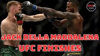 Jack Della Maddalena UFC Finishes - #ufc #ufc299 #jackdellamaddalena #welterweight #fightnight #mma