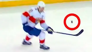 Aleksander Barkov Juggling Puck to Assist with Sam Reinhart's Goal (FULL CLIP) Panthers v Rangers